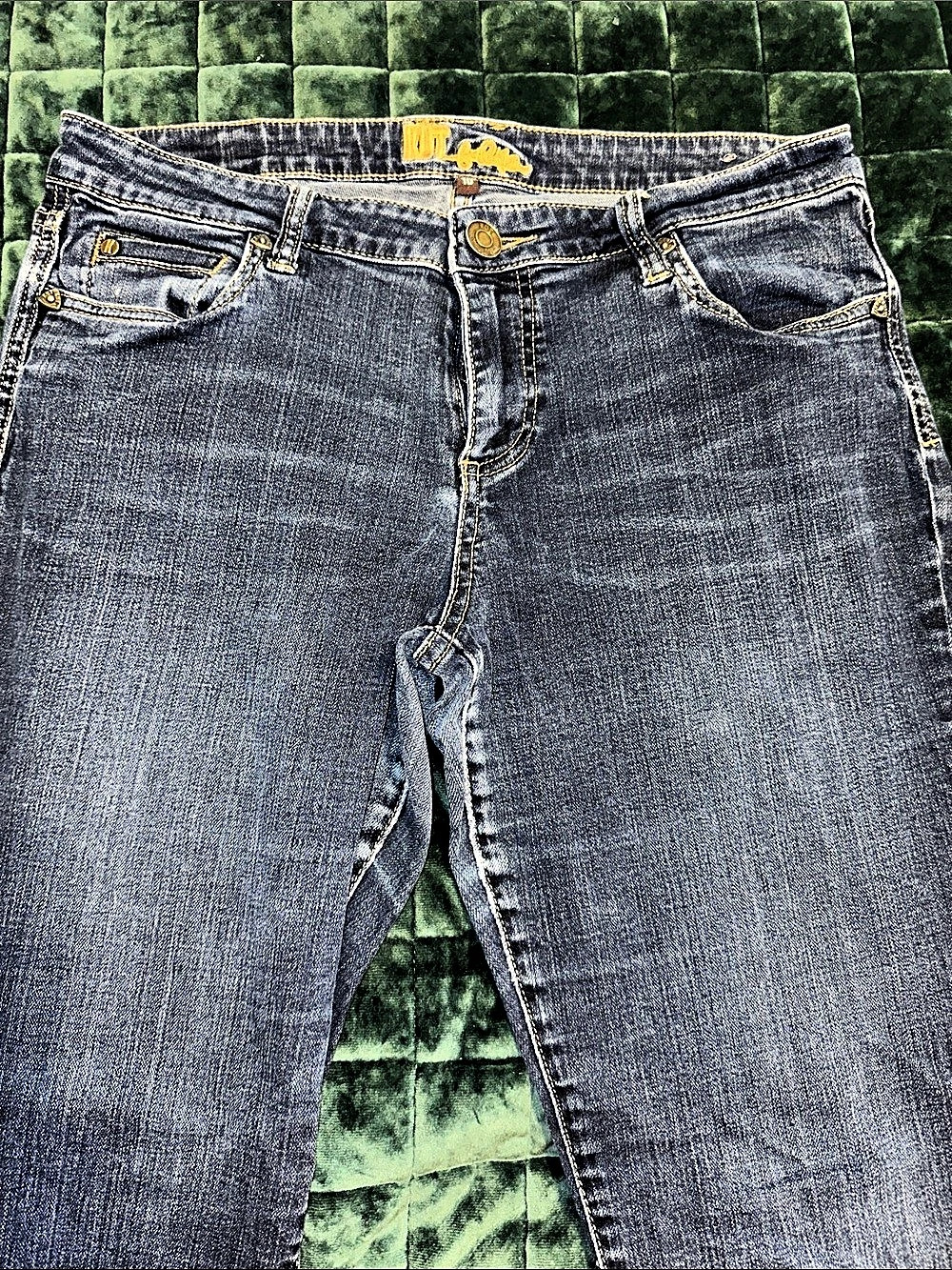 KUT from the Kloth Mia High Rise Slim Fit Skinny Blue Jeans size 10